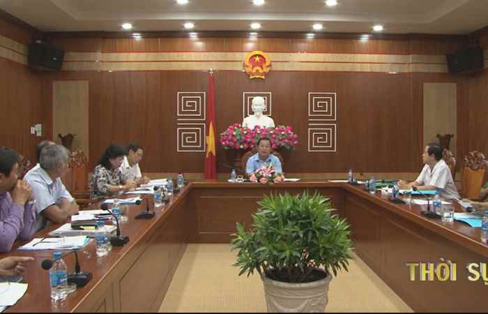 Cuộc họp cho ý kiến một số nội dung thuộc thẩm quyền Tập thể Ban Cán sự Đảng và Thường trực UBND Tỉnh