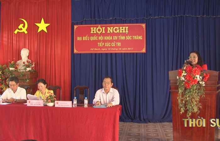 Đại biểu Quốc hội tỉnh Sóc Trăng tiếp xúc cử tri huyện Kế Sách