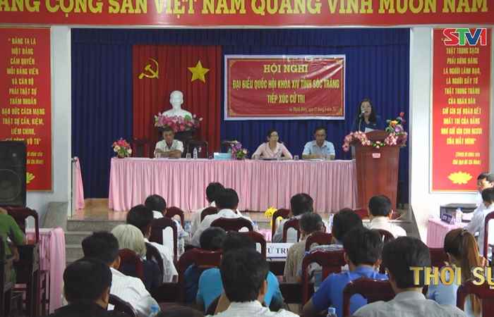 Đại biểu Quốc hội tỉnh Sóc Trăng tiếp xúc cử tri xã An Thạnh Đông
