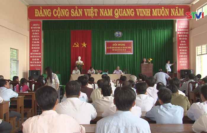 ĐBQH tỉnh Sóc Trăng tiếp xúc cử tri xã Tài Văn huyện Trần Đề