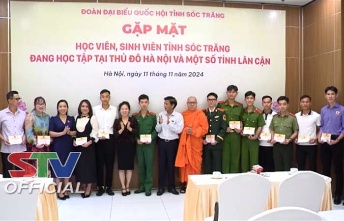 Đoàn ĐBQH tỉnh Sóc Trăng gặp mặt học sinh, sinh viên đang học tập tại Hà Nội và một số tỉnh lân cận