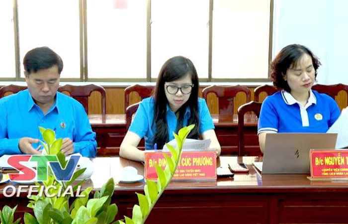  Đoàn khảo sát của Tổng Liên đoàn Lao động Việt Nam làm việc tại tỉnh Sóc Trăng