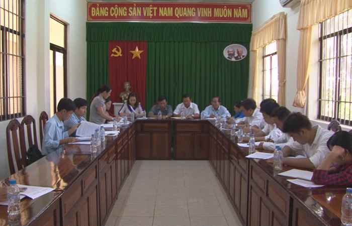 Đoàn kiểm tra cải cách hành chính Sóc Trăng làm việc tại huyện Trần Đề