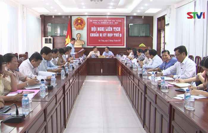 HĐND Sóc Trăng hội nghị liên tịch chuẩn bị kỳ họp thứ 9 HĐND tỉnh khóa IX nhiệm kỳ 2016-2021.