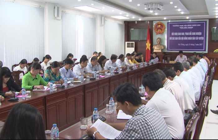 Hội nghị giao ban, trao đổi kinh nghiệm với các Ban của HĐND cấp huyện