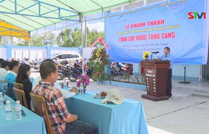 Khánh thành trạm cấp nước Tổng Cáng, xã Liêu Tú, huyện Trần Đề

