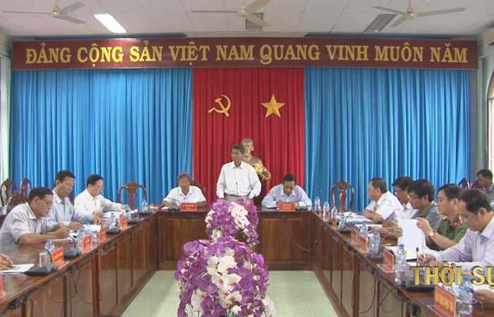 Lãnh đạo Tỉnh ủy Sóc Trăng làm việc với Thị ủy Vĩnh Châu