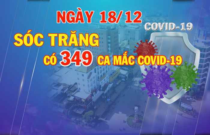 Ngày 18-12, Sóc Trăng có 349 ca mắc COVID-19 mới
