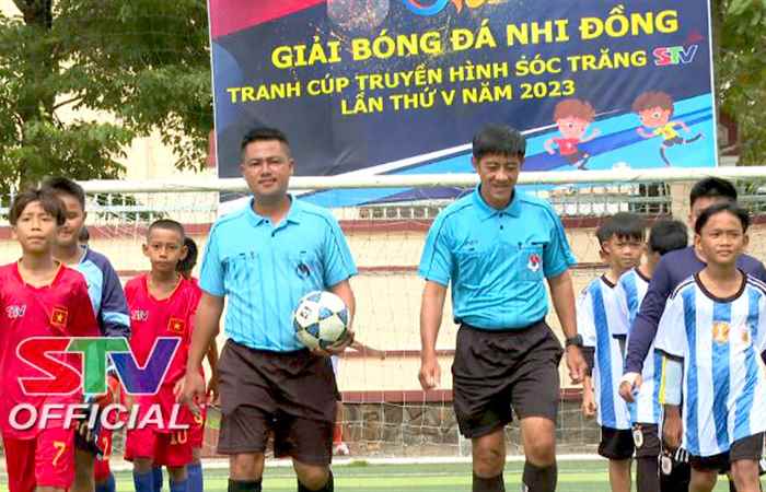 Ngày thi đấu thứ 2 Giải Bóng đá Nhi đồng tranh Cup Truyền hình Sóc Trăng năm 2023
