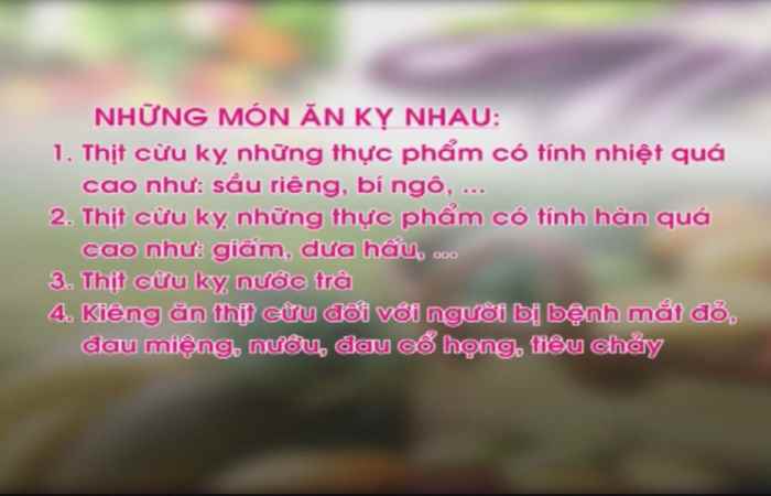Những món ăn kỵ nhau - Thịt cừu 30-05-2017
