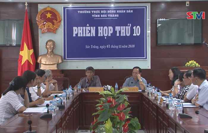 Thường trực HĐND tỉnh Sóc Trăng tổ chức phiên họp tháng 10-2018 