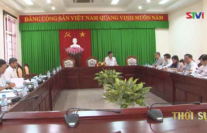 Phó Bí thư Thường trực Tỉnh ủy Sóc Trăng làm việc với Ban Thường vụ Đảng ủy khối các cơ quan tỉnh.