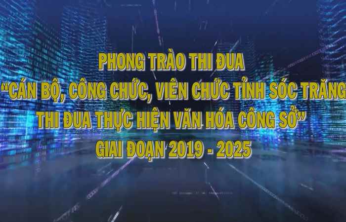 Sóc Trăng: Phong trào thi đua "cán bộ, công chức, viên chức thi đua thực hiện văn hóa công sở"