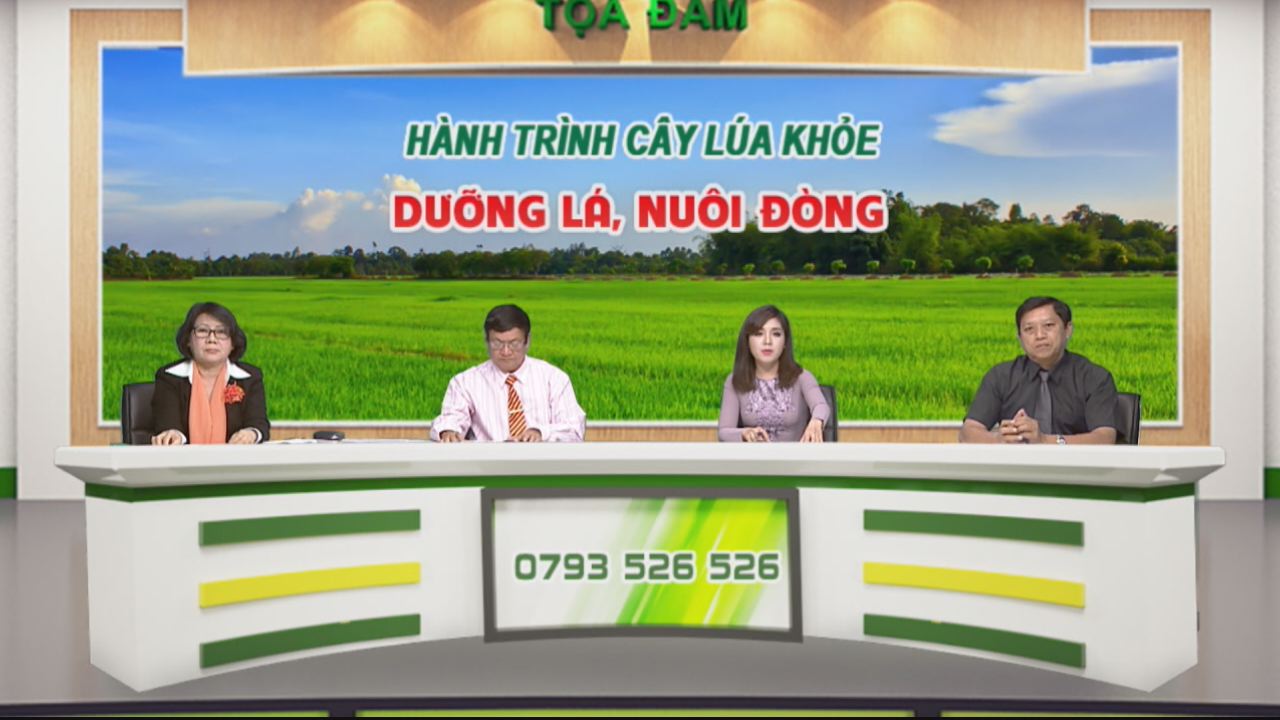 Chương trình tọa đàm Hành trình cây lúa khỏe-Dưỡng lá, nuôi đòng  27-07-2016