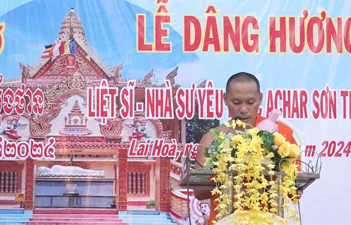 Vĩnh Châu: Tổ chức Lễ giỗ liệt sĩ Nhà sư yêu nước Achar Sơn Thal