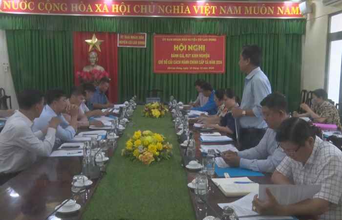 Hội nghị đánh giá, rút kinh nghiệm Chỉ số cải cách hành chính cấp xã năm 2024