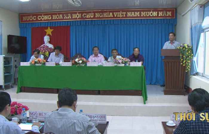 Tỉnh ủy Sóc Trăng làm việc với Thường vụ Huyện ủy Trần Đề