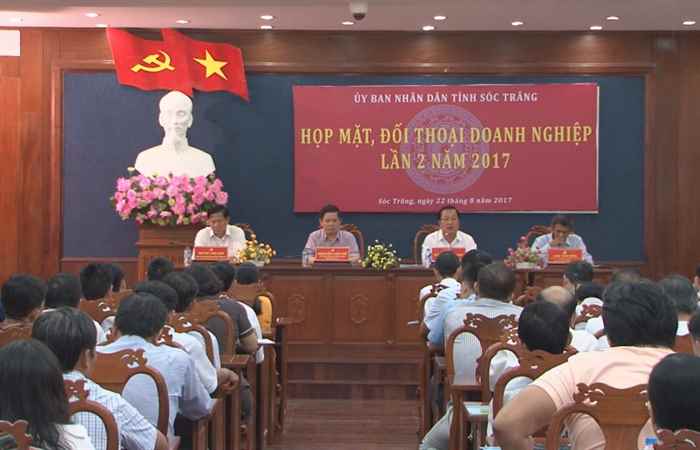 UBND tỉnh Sóc Trăng đối thoại với doanh nghiệp lần 2 năm 2017