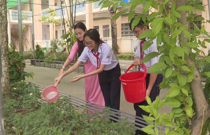 Hiệu quả phong trào "Xây dựng trường học xanh - sạch - đẹp - an toàn” (30-11-2024)